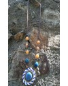 Alphabey's Hand Embroidered Beaded Pendent Necklace For Women Alphabey's Hand Embroidered Beaded Pendent Necklace For Women